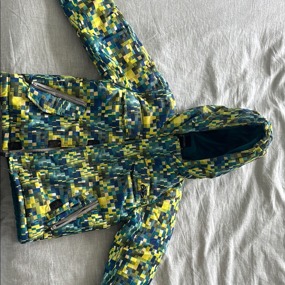 Nike Kids Pixelated Jacket - Blue and Yellow